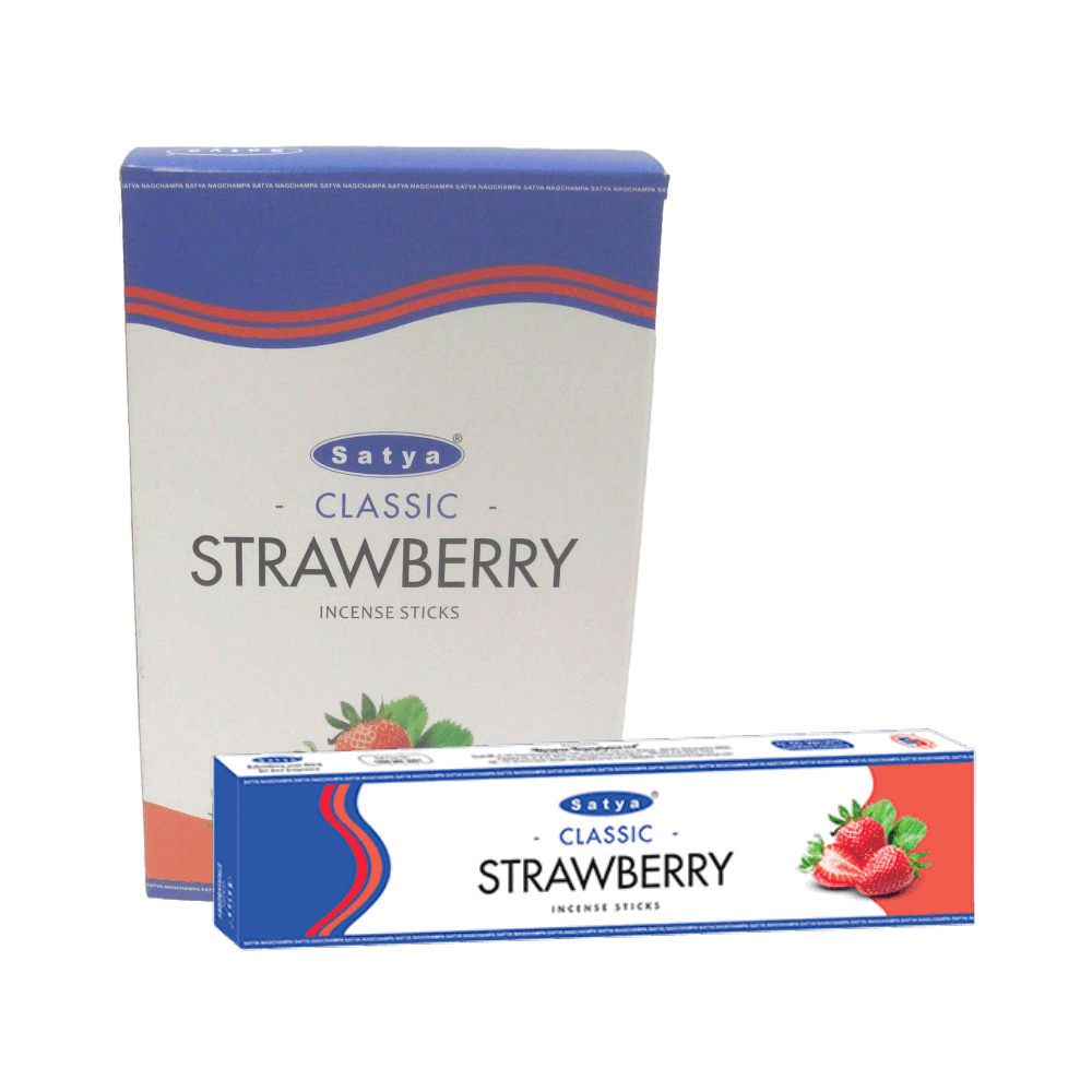 Sahumerio Satya Charcoal Free - Classic Strawberry 18g - Shantala - SSATCASTRB