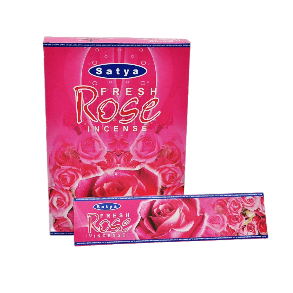 Sahumerio Satya - Charcoal Free - Fresh Rose 20g - Shantala SA - SSATCAFRR