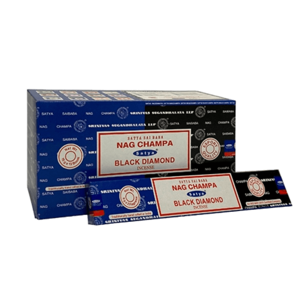 Sahumerio Satya - Combo - Combo Nag Champa y Black Diamond 16g - Shantala SA - SSATCMNCBD