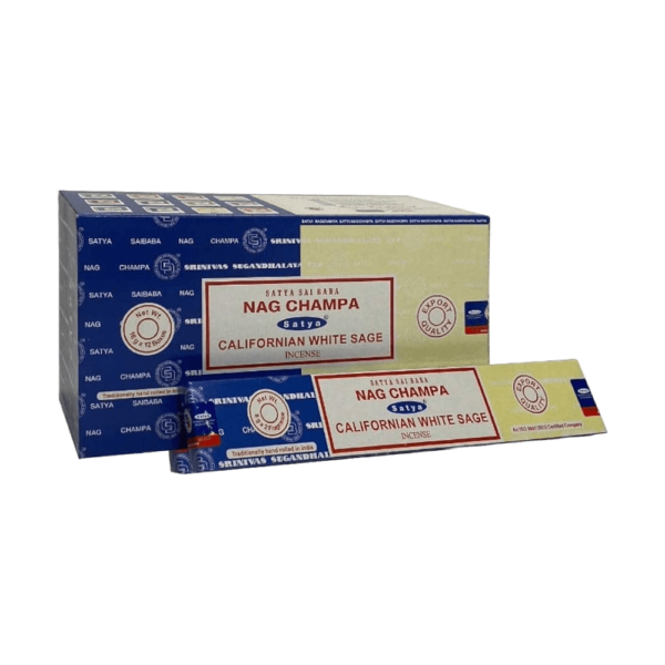 Sahumerio Satya - Combo - Combo Nag Champa y Californian White Sage 16g - Shantala SA - SSATCMNCCW