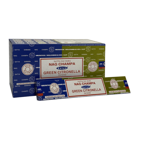 Sahumerio Satya - Combo - Combo Nag Champa y Green Citronela 16g - Shantala SA - SSATCMNCCG