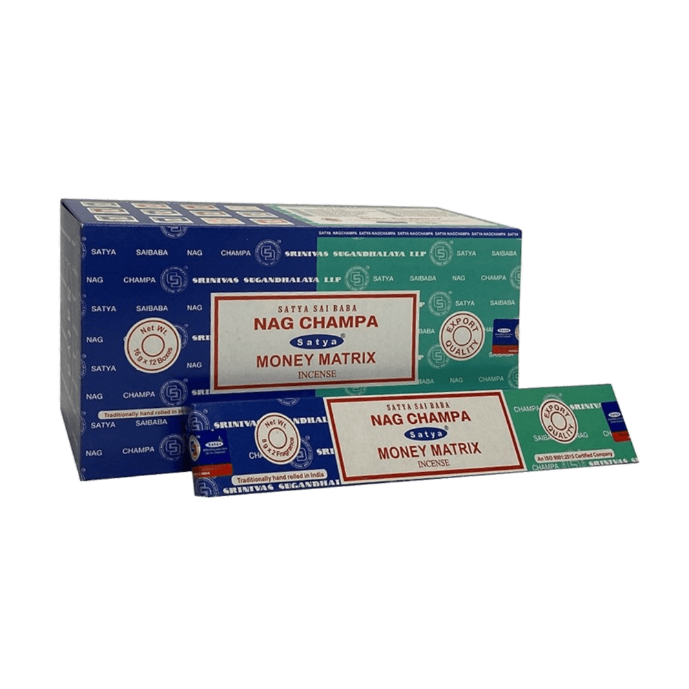 Sahumerio Satya - Combo - Combo Nag Champa y Money Matrix 16g - Shantala SA - SSATCMNCMM