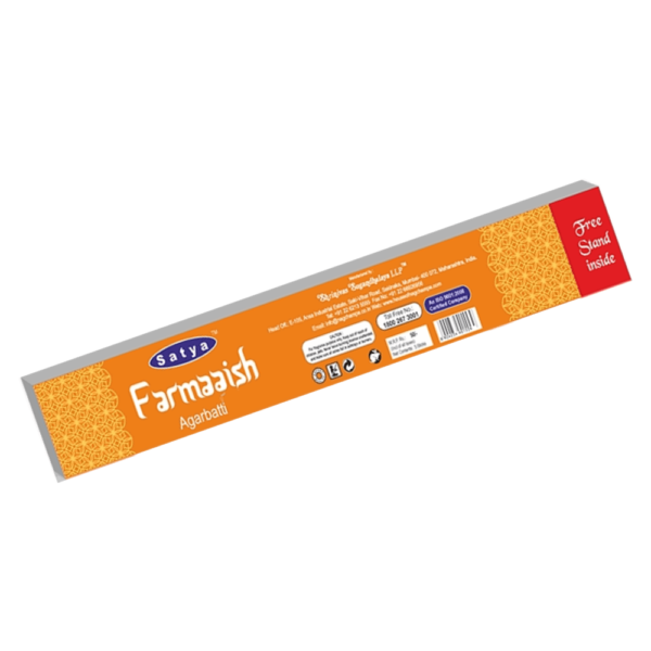 Sahumerio Satya - Dhoops - Farmaaish Orange x5 Long Dhoop - Shantala SA - SSATDHFORG