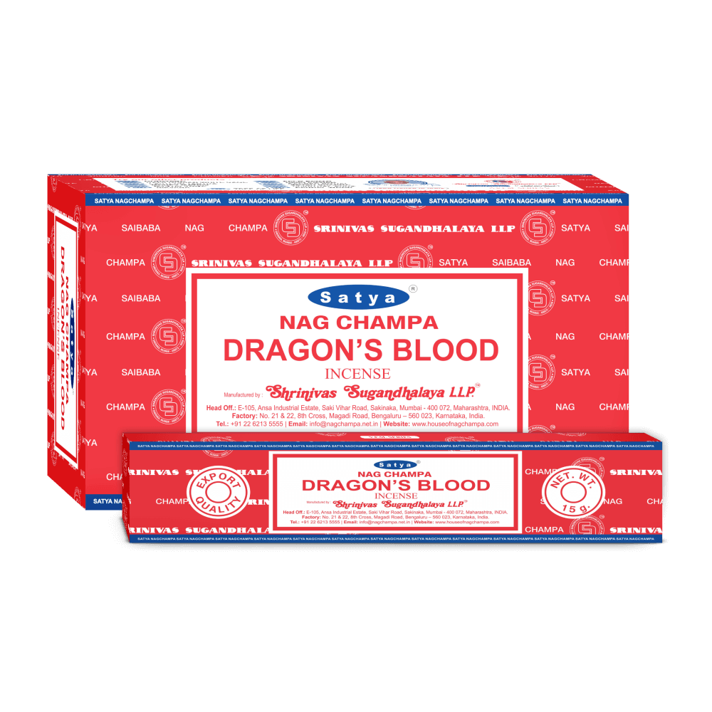 Sahumerio Satya - Linea Esotérica - Dragon Blood Nag Champa - Shantala SA - SSATESDRAGB