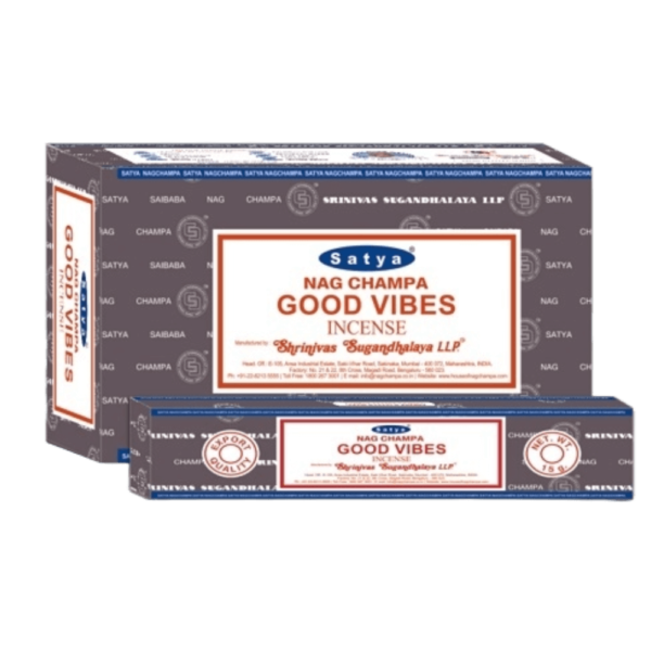 Sahumerio Satya - Linea Esotérica - Good Vibes Nag Champa - Shantala SA - SSATESGVIBES