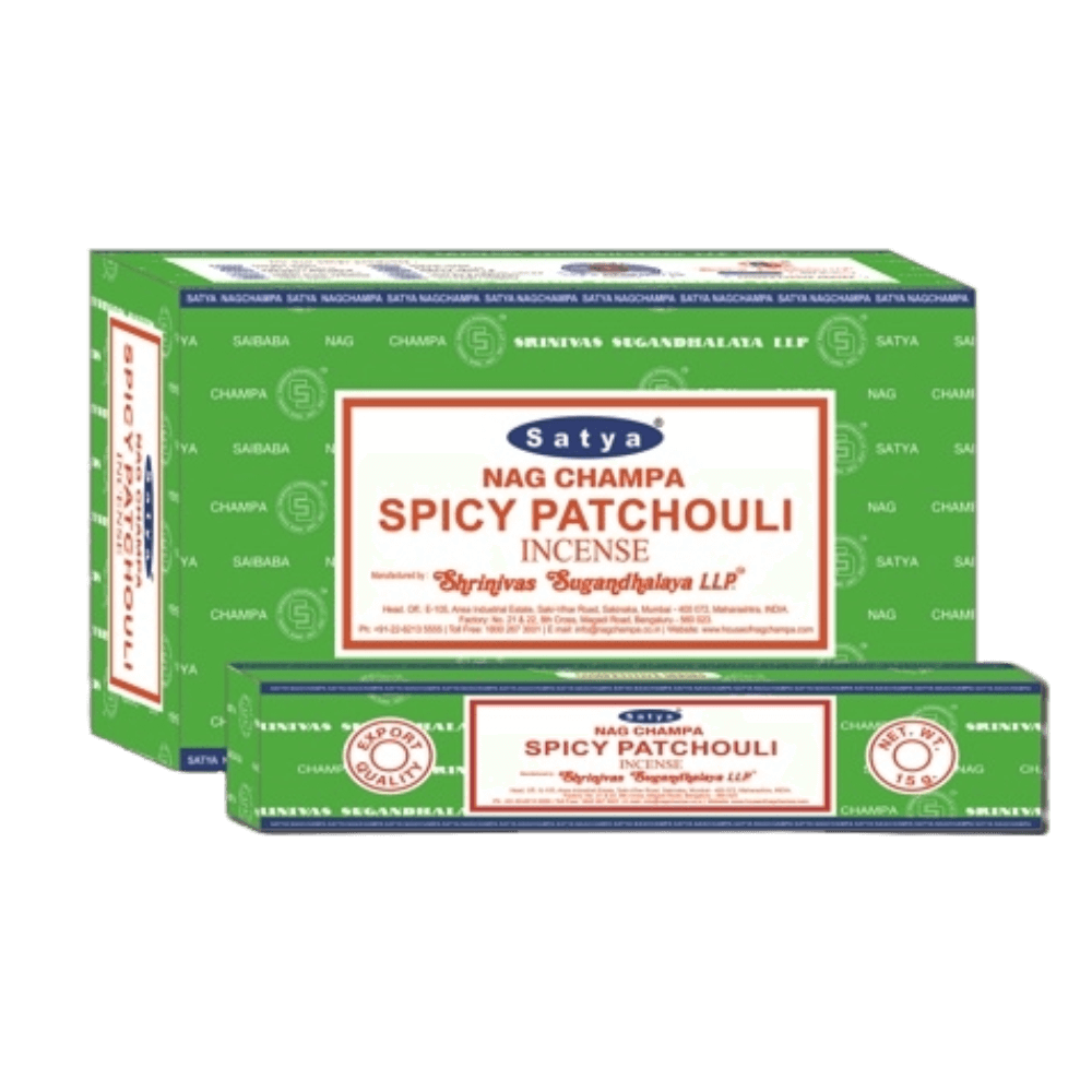 Sahumerio Satya - Linea Esotérica - Spicy Patchouli Nag Champa - Shantala SA - SSATESSPAT