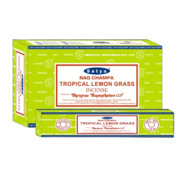 Sahumerio Satya - Linea Esotérica - Tropical Lemon Grass Nag Champa - Shantala SA - SSATESTLEMG