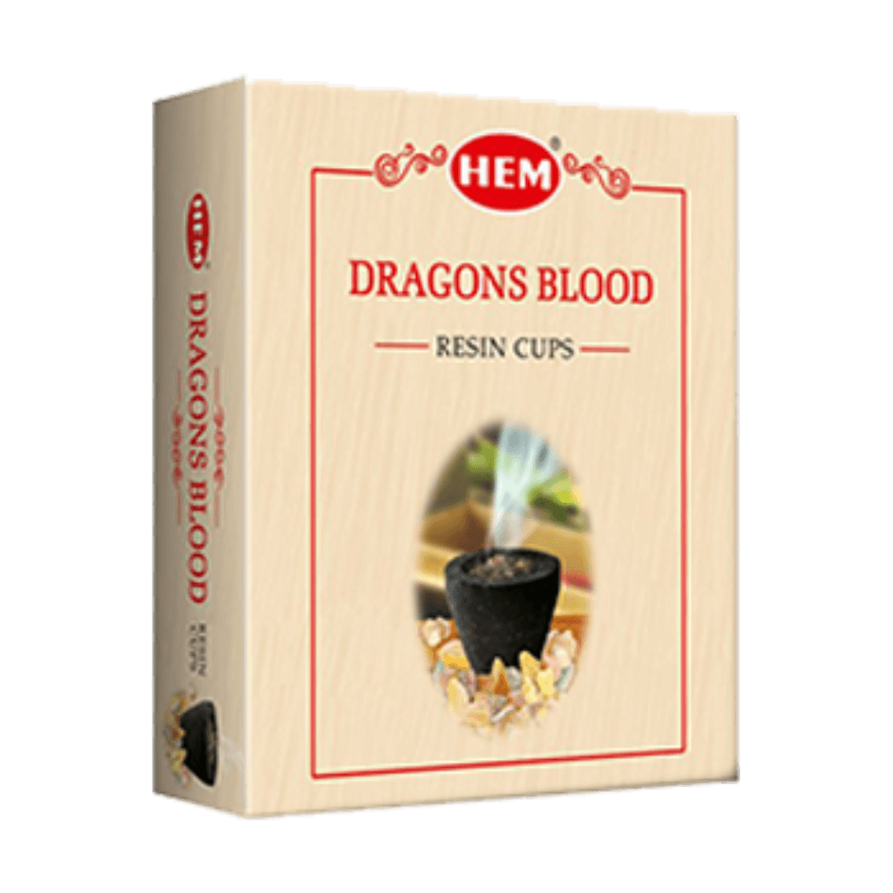 Producto para sahumar - Dhoop Cups - Cup Carbon Hem + Resina Dragon Blood - Shantala SA - PPSHCUDBL