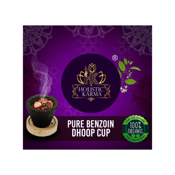 Producto para sahumar - Dhoop Cups - Cup Carbon Holistic Karma + Resina Benjui - Shantala SA - PPSMCUBENJUI