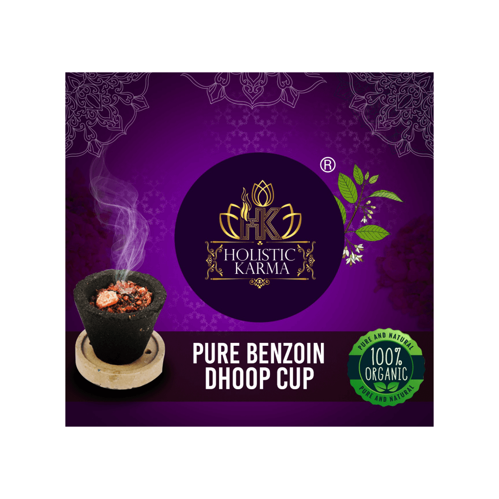 Producto para sahumar - Dhoop Cups - Cup Carbon Holistic Karma + Resina Benjui - Shantala SA - PPSMCUBENJUI