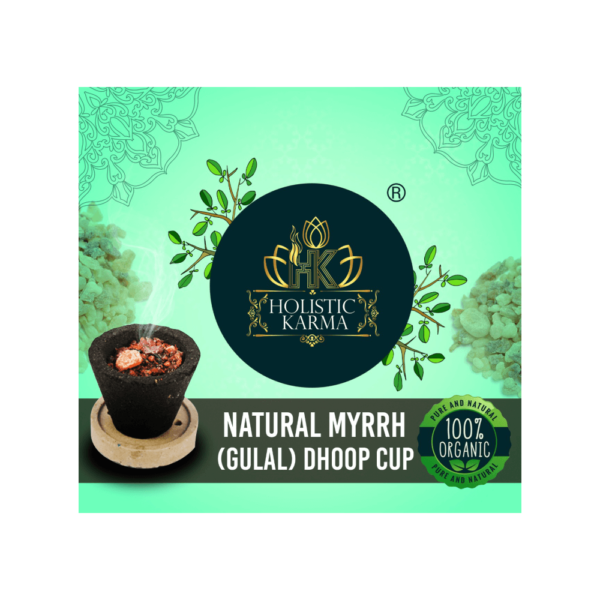 Producto para sahumar - Dhoop Cups - Cup Carbon Holistic Karma + Resina Mirra - Shantala SA - PPSMCUMIRRA