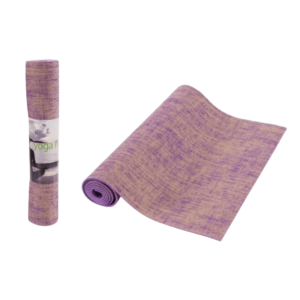 Yoga - Accesorios de Yoga - Mat de Yoga de Yute y PVC Violeta - Shantala - ACCNYPMTJTVT