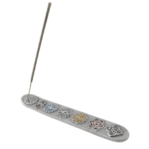 Accesorios Porta Sahumerios Porta Sahumerios Esqui Metal 7 Chakras Shantala SA ACCAPSEMT7CH