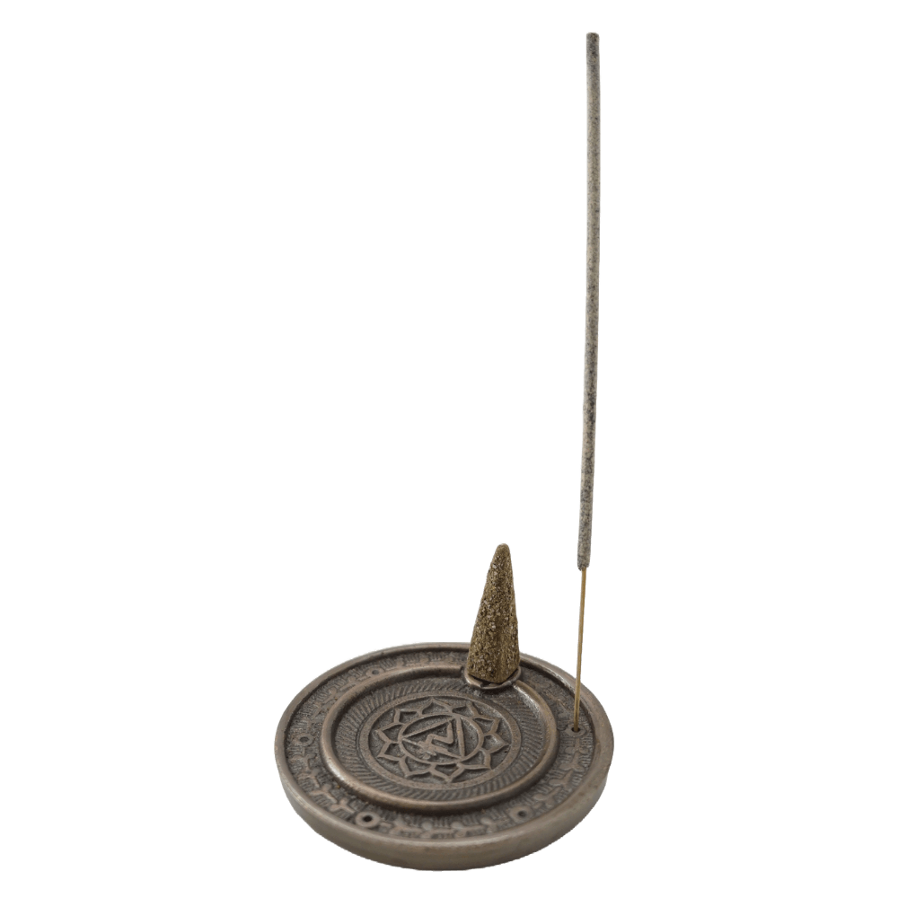 Accesorios Porta Sahumerios Porta Sahumerios Redondo Metal 7 Chakras Shantala SA ACCAPSA7CH