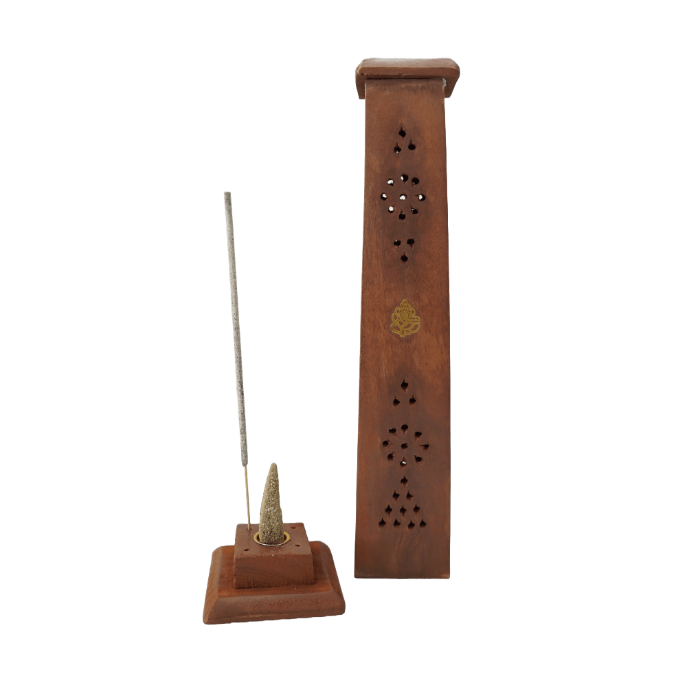 Accesorios Porta Sahumerios Porta sahumerio Torre Cuadrada Madera Shantala SA ACCAPSTWM4