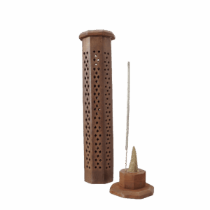 Accesorios Porta Sahumerios Porta sahumerio Torre Octogonal Madera Shantala SA ACCAPSTWM8