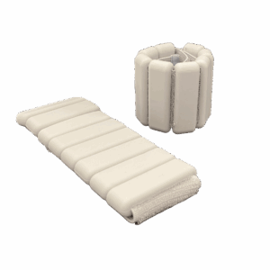 Yoga Accesorios de Gym Muñequera Tobillera Gris 1KG Peso Shantala SA ACCNFTPMTGR