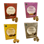 Producto para sahumar Dhoop Cups Cup Carbon Aromatika Resina Surtido Sandalo Incienso Palo Santo White Sage Shantala SA PPSACUASORT4