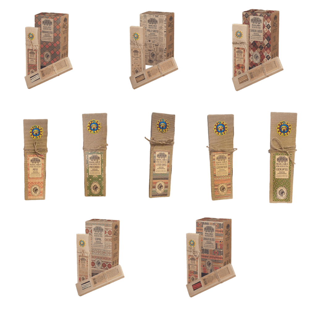 Sahumerio Banjara Resin on Stick Surtido Shantala SBANMROSURT