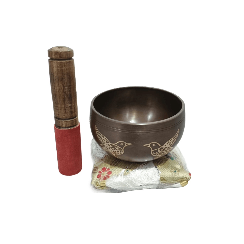 Accesorios Cuencos Cuenco Tibetano Ave Antique con Stick Shantala SA ACCACTANAVE