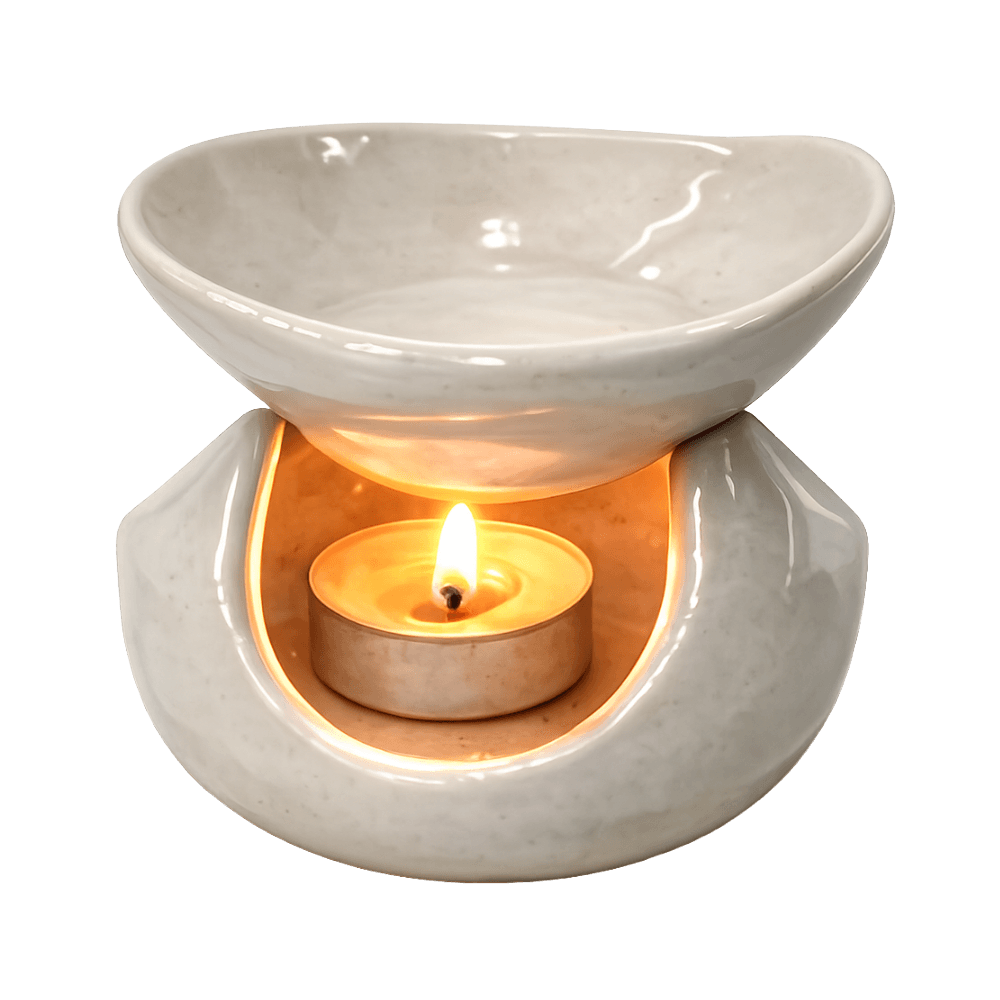 Aromaterapia Hornitos ceramica para aceites esenciales Hornito para aceites blanco 004 Shantala SA ACCAHOC004