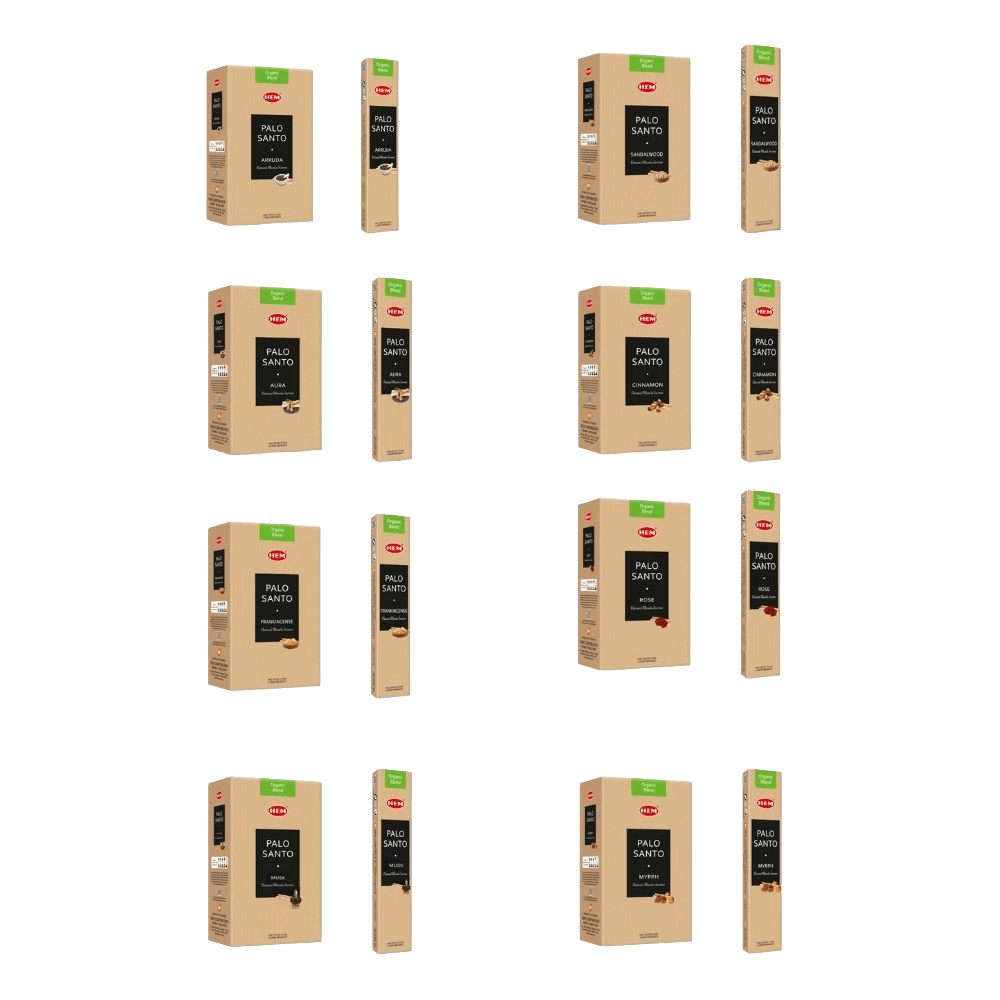 Sahumerio HEM Masala Premium Masala Organic Palo Santo Surtido 15g Shantala SA SHEMMOSURT